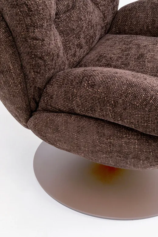 Fotel obrotowy COSY - brązowy
