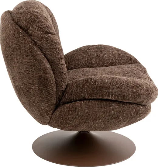 Fotel obrotowy COSY - brązowy