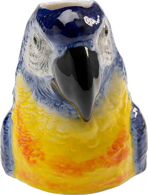 Wazon PARROT 19 cm - niebieski/żółty