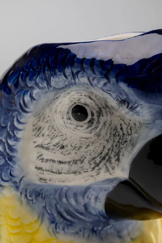 Wazon PARROT 19 cm - niebieski/żółty