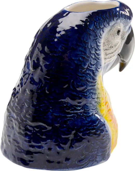 Wazon PARROT 19 cm - niebieski/żółty