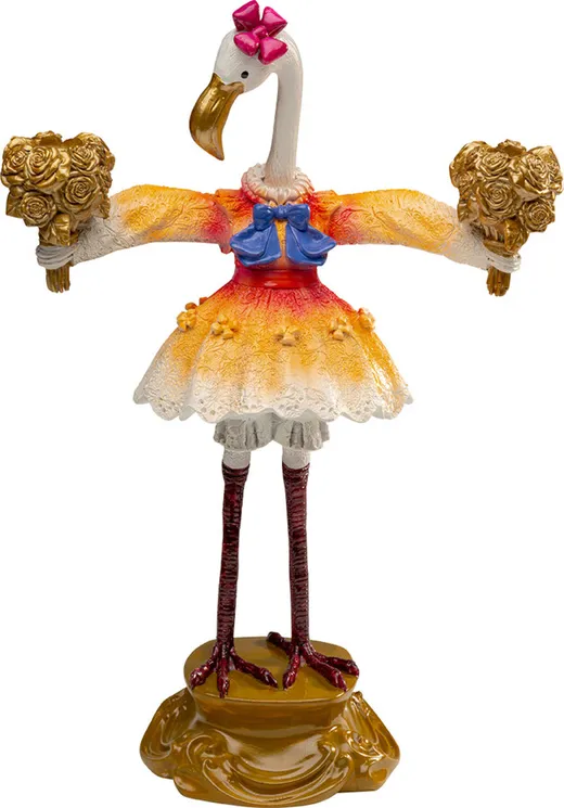 Świecznik FLAMINGO ROYAL 45 cm - wielokolorowy
