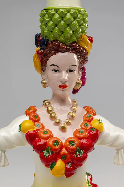Świecznik PINEAPPLE LADY 36 cm - wielokolorowy