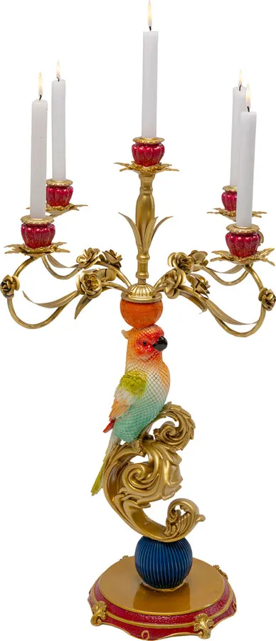 Świecznik BIRDY FIVE 76 cm - wielokolorowy