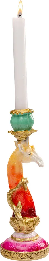 Świecznik GIRAFFE 26 cm - wielokolorowy