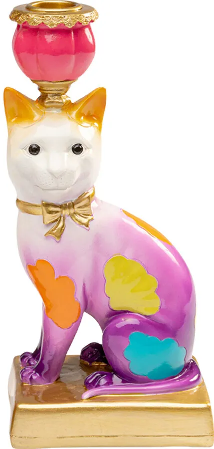 Świecznik GATTO 24 cm - wielokolorowy