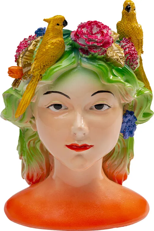 Świecznik PARROT LADY 15 cm - wielokolorowy