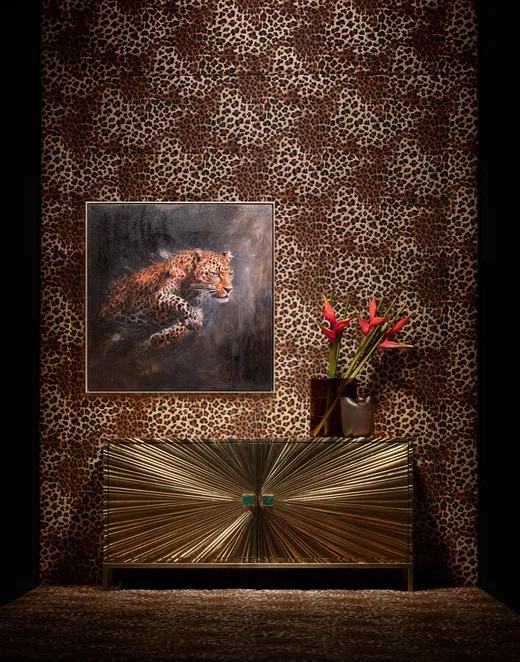 Obraz w ramie HUNTING LEOPARD 103x103