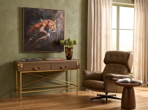 Obraz w ramie HUNTING LEOPARD 103x103