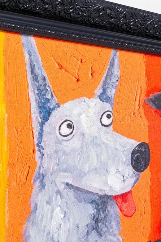 Obraz w ramie DOG FACES 90x120