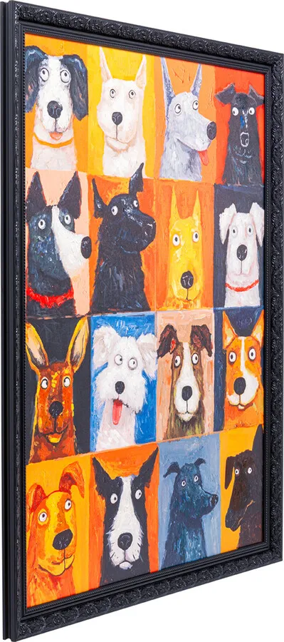 Obraz w ramie DOG FACES 90x120