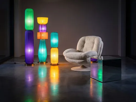 Lampa podłogowa MODELLI 81 cm - zielony/źółty
