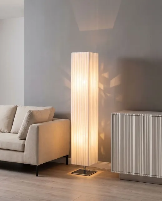 Lampa podłogowa FACILE - biały