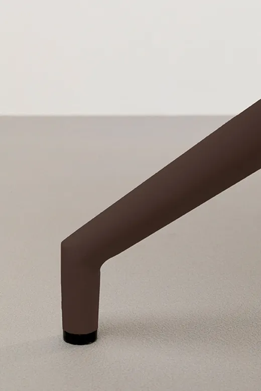 Krzesło obrotowe z podłokietnikami HILLA - brązowy