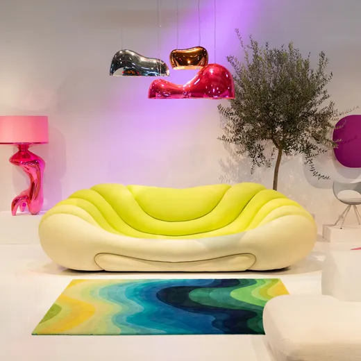 Sofa 3-osobowa DREAMSCAPE SUNRISE - żółty