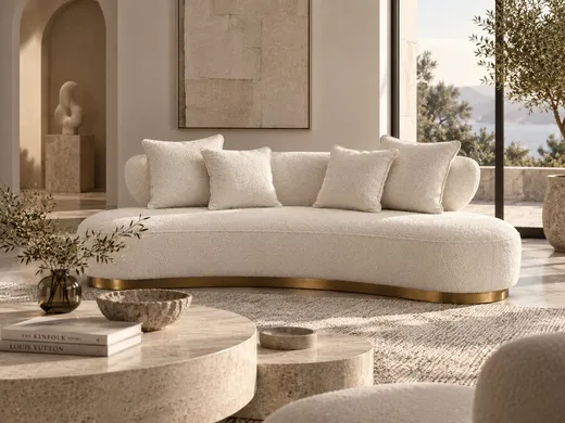 Sofa 3-osobowa NUA N71 boucle - biały ecru