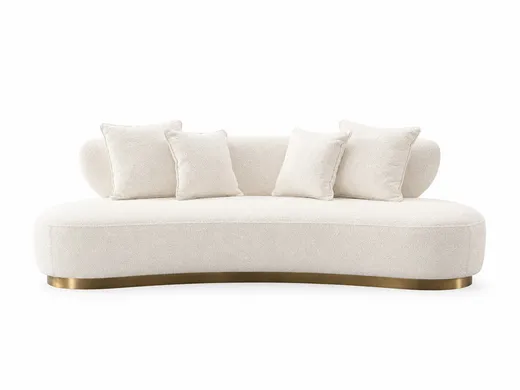 Sofa 3-osobowa NUA N71 boucle - biały ecru