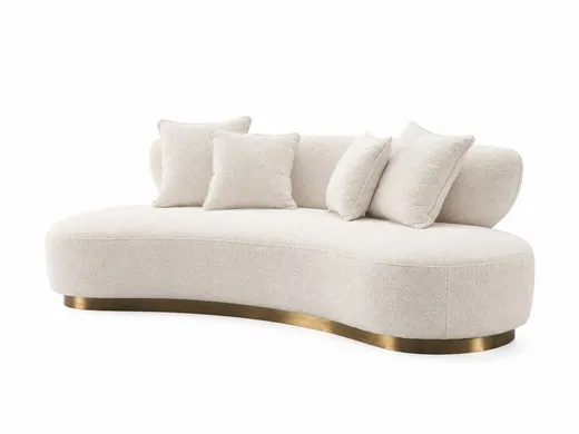 Sofa 3-osobowa NUA N71 boucle - biały ecru