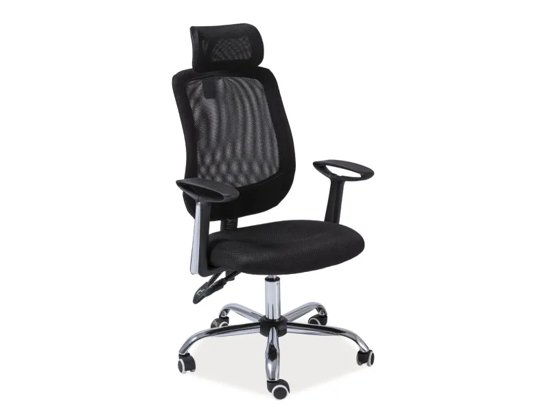 Fotel biurowy Q-118 - czarny