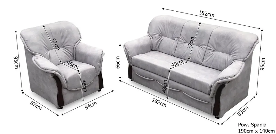 Sofa rozkładana HONORATA