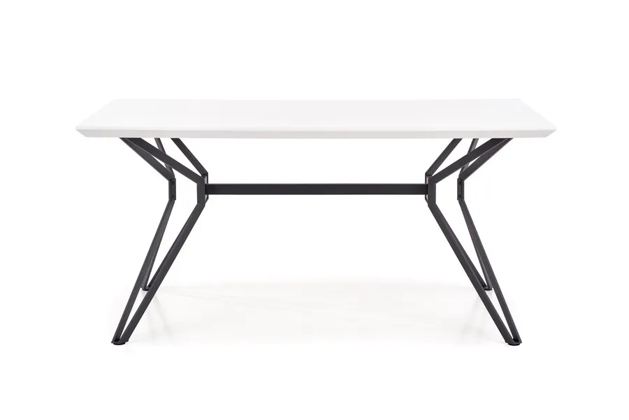 Stół PASCAL 160x90 - biały/czarny