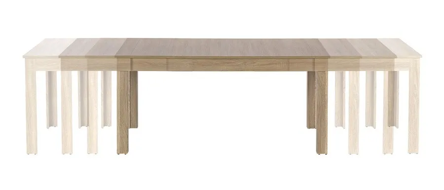 Stół rozkładany SEWERYN 160x90 - dąb sonoma