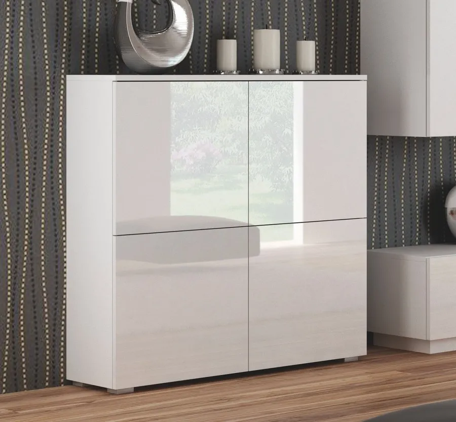 Komoda LIVO KM100 - biały połysk
