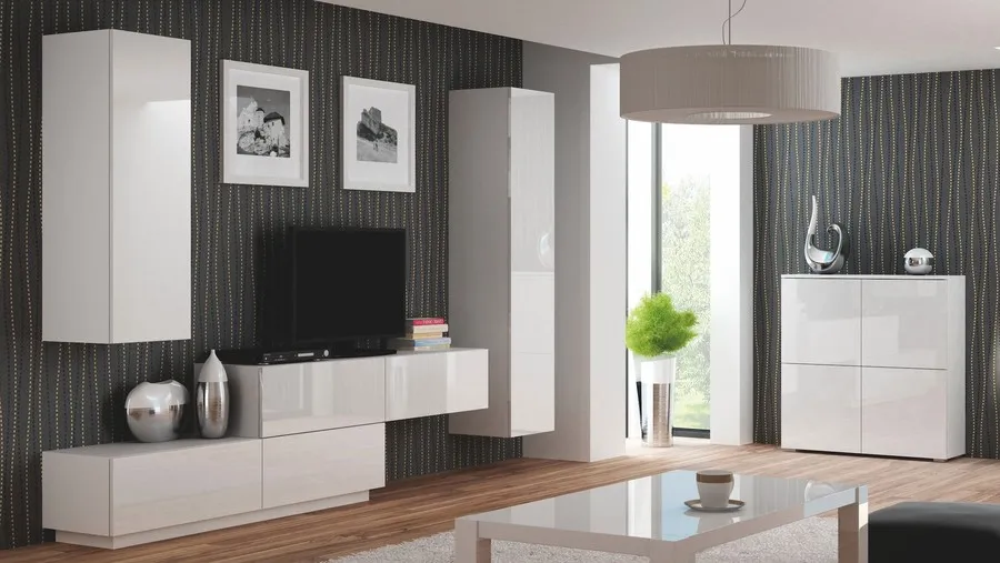 Komoda LIVO KM100 - biały połysk