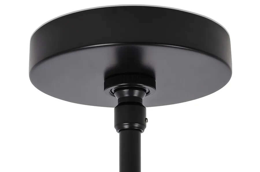 Lampa wisząca PLANETARIO 10 - czarny/klosze dymione