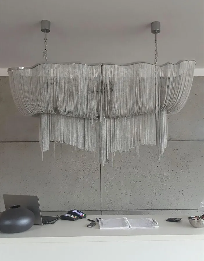 Lampa wisząca ATLANTA LONG - aluminium