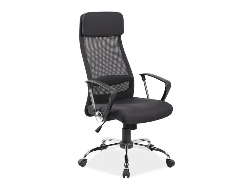 Fotel obrotowy Q-345 - czarny