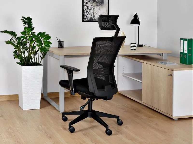 Fotel biurowy ERGONIC - czarny