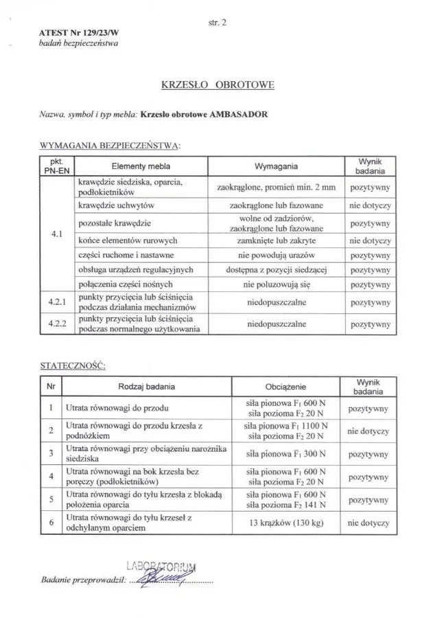Fotel gabinetowy AMBASADOR - popielaty/czarny