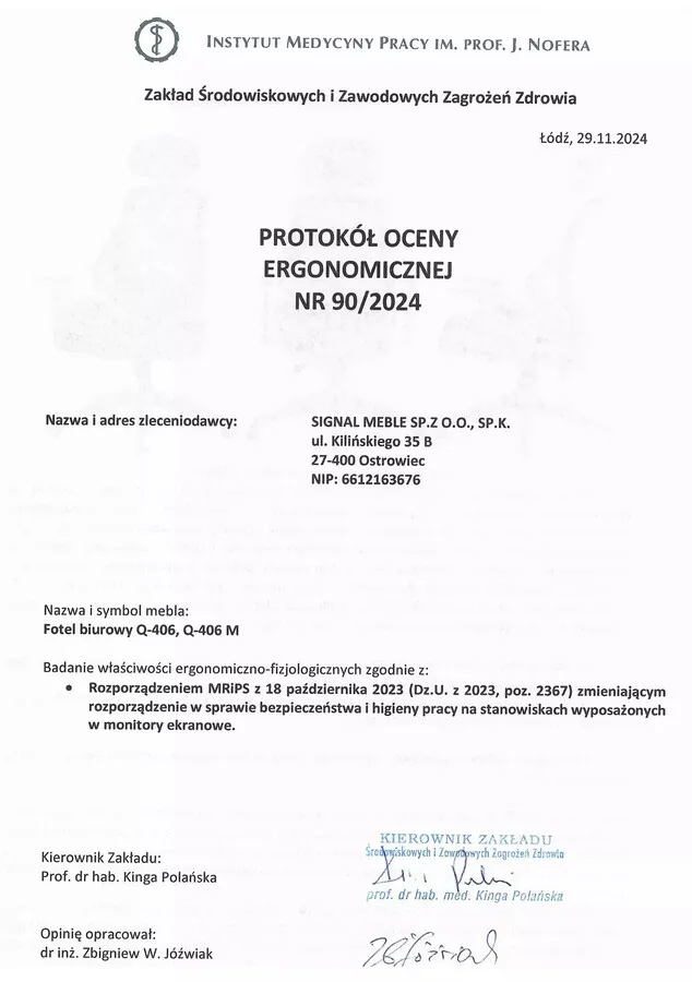 Fotel obrotowy Q-406 - czarny