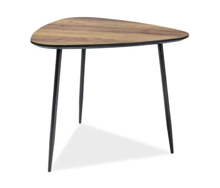 Ława ENVO B 57x58 - orzech/czarny