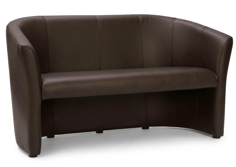 Sofa TM-3 ekoskóra - brązowy