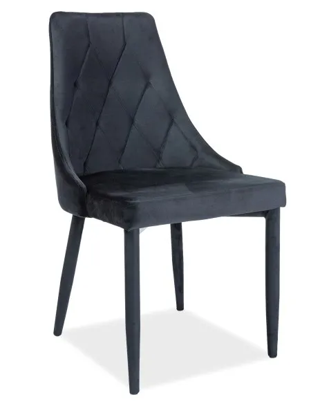 tkanina Bluvel 19 Krzesło TRIX Velvet - czarny Bluvel 19