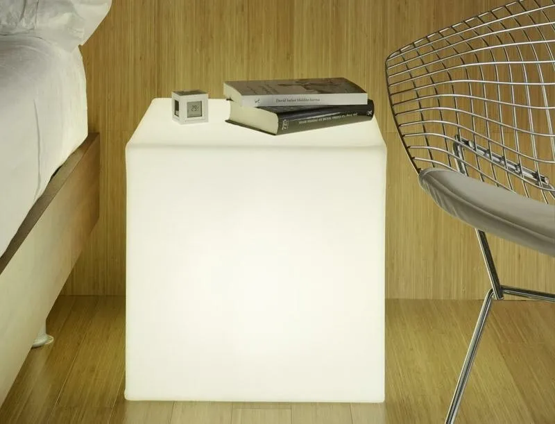 Lampa ogrodowa CUBY 20 biała - LED