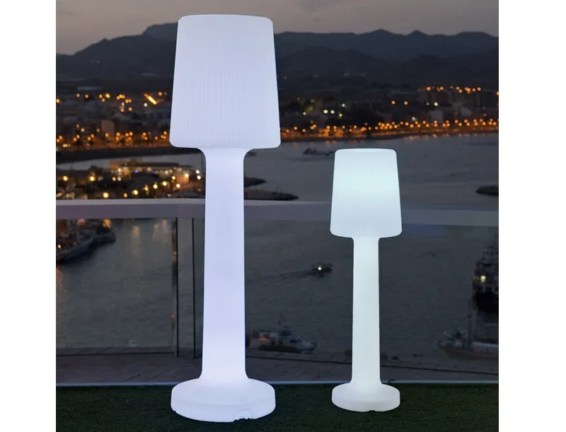 Lampa ogrodowa CARMEN 165 B biała - LED, wbudowana bateria