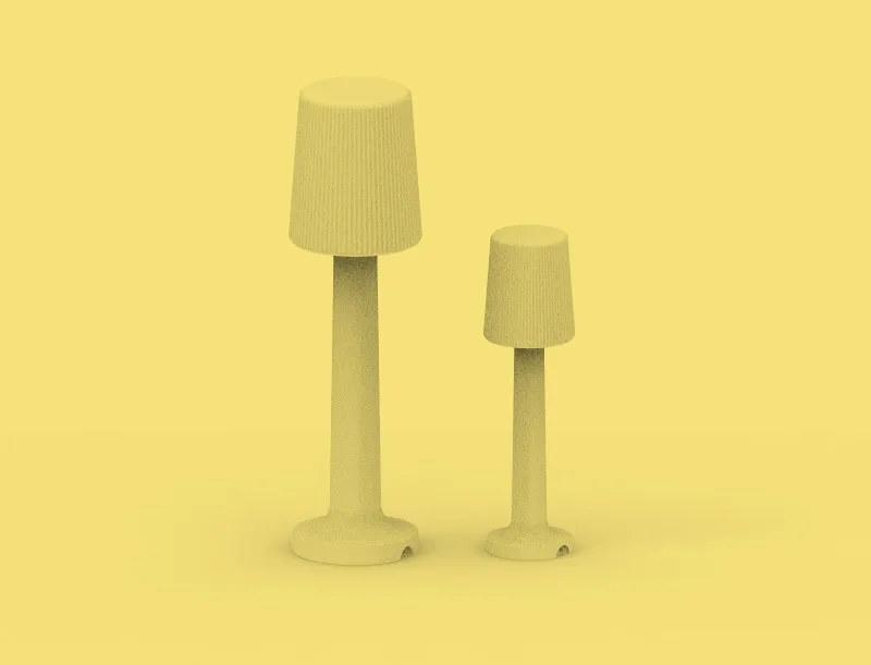 Lampa ogrodowa CARMEN 165 B biała - LED, wbudowana bateria