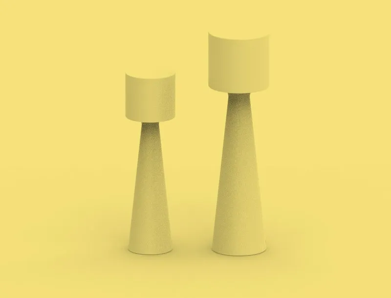 Lampa ogrodowa GRACE 140 B biała - LED, wbudowana bateria