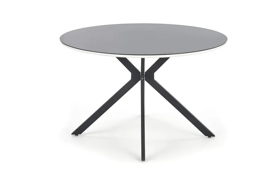 Stół okrągły AVELAR 120 cm - czarny