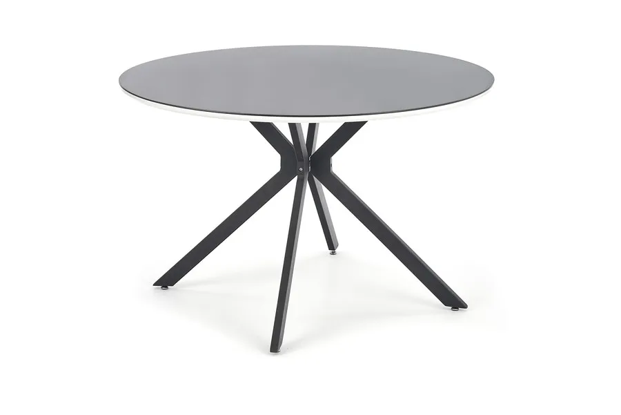 Stół okrągły AVELAR 120 cm - czarny