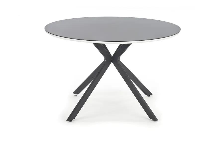 Stół okrągły AVELAR 120 cm - czarny