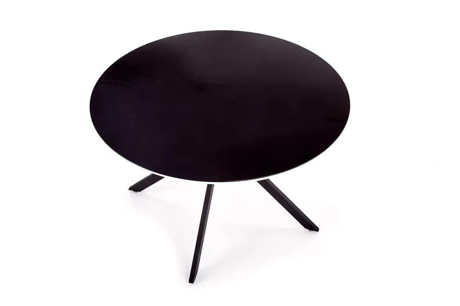 Stół okrągły AVELAR 120 cm - czarny