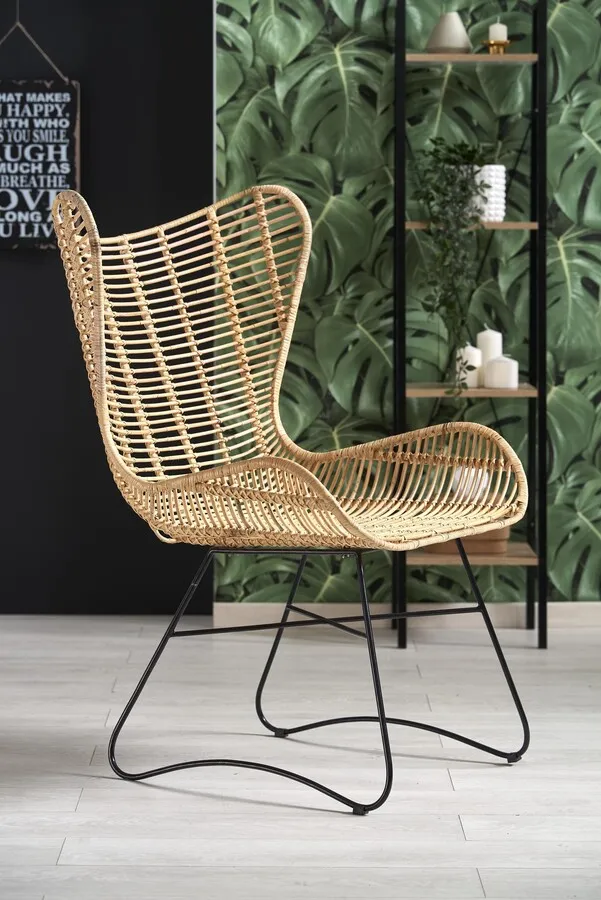 Fotel INDIANA - rattan naturalny