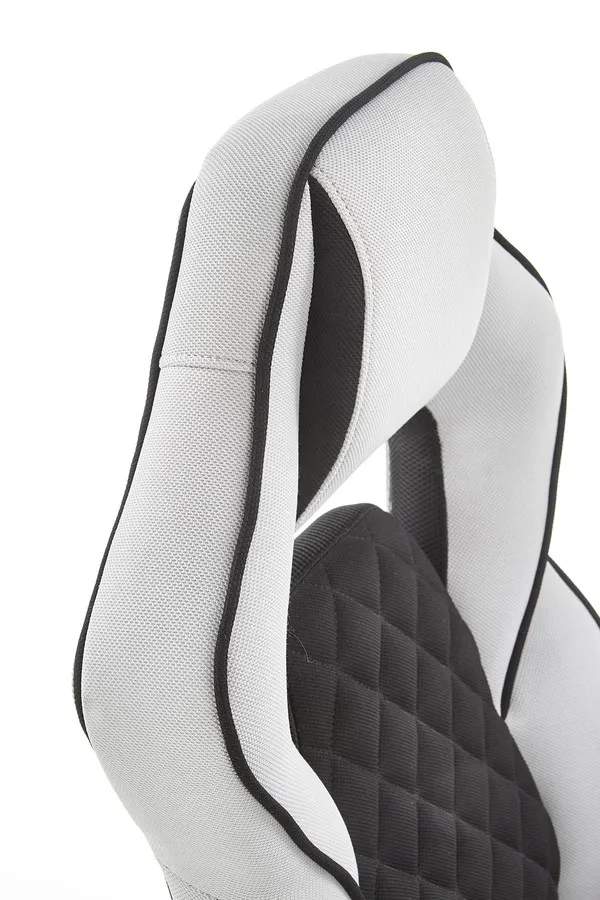 Fotel gabinetowy SONIC - czarny/jasny popiel