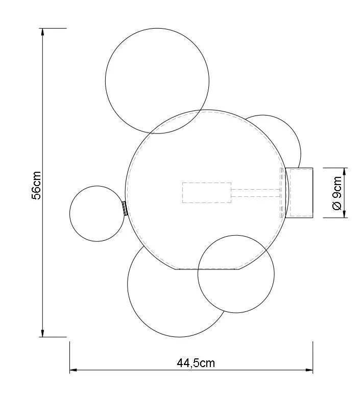 Kinkiet CAPRI WALL 6 - 60 LED - złoty