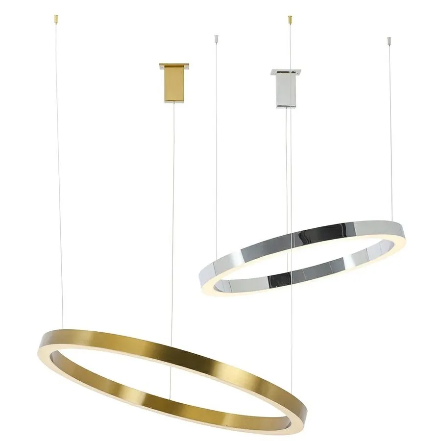 Lampa wisząca RING 100 LED - złoty