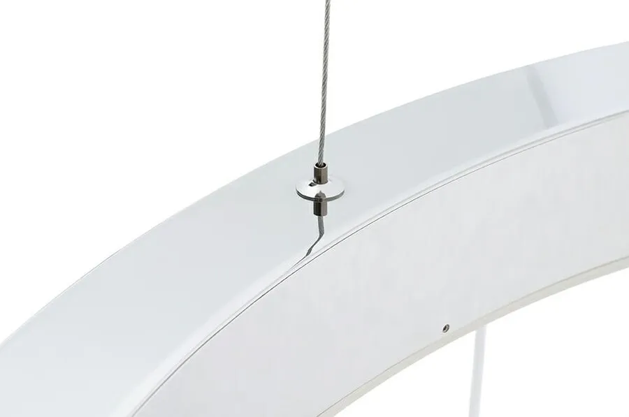 Lampa wisząca RING 40 LED - srebrny